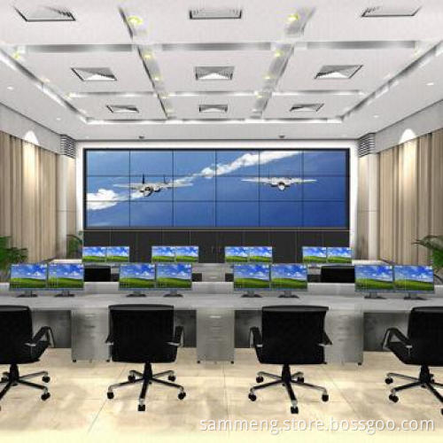Video Wall with 46-inch Panel Size, 1,920 x 1,080 Pixels Resolution and 22mm Bezel Width
